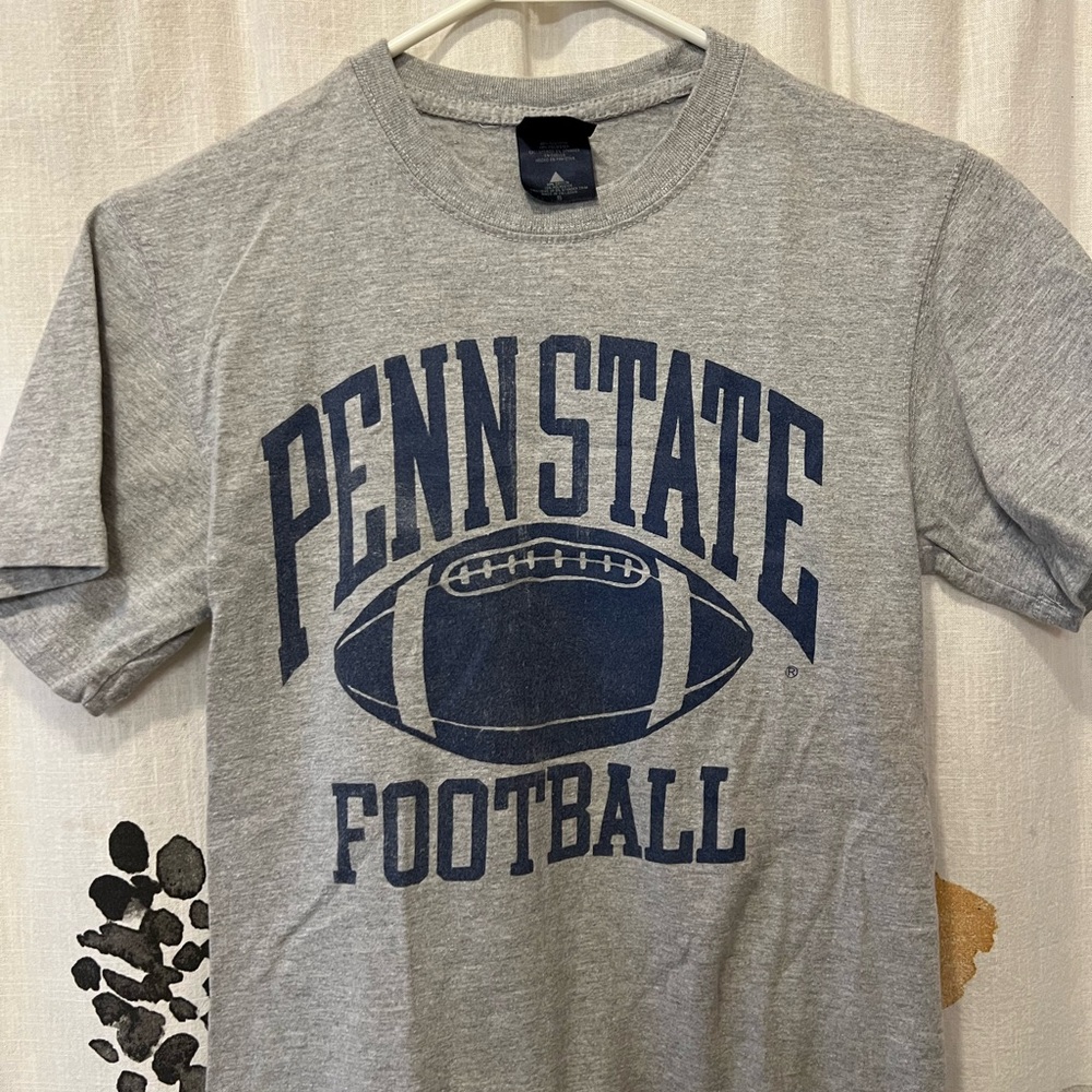 Penn State Football T-Shirt Grey Size Small S Womens